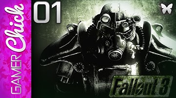 ❋ Fallout 3 - Gameplay/Lets Play - [Part 1 Vault 101] (Xbox360) w/ GamerChick