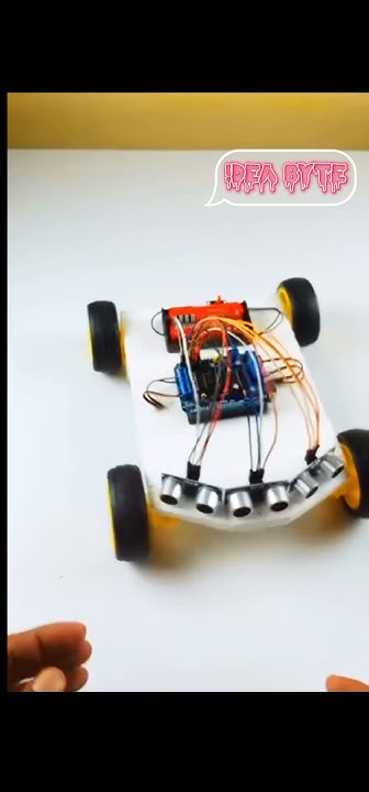 self driving car using ultrasonic sensor and arduino|| #electronics # ...