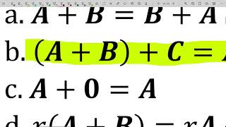 Matrix Algebra - Matrix Operations - Sums and Scalar Multiples