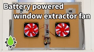 Bathroom window fan extractor prototype