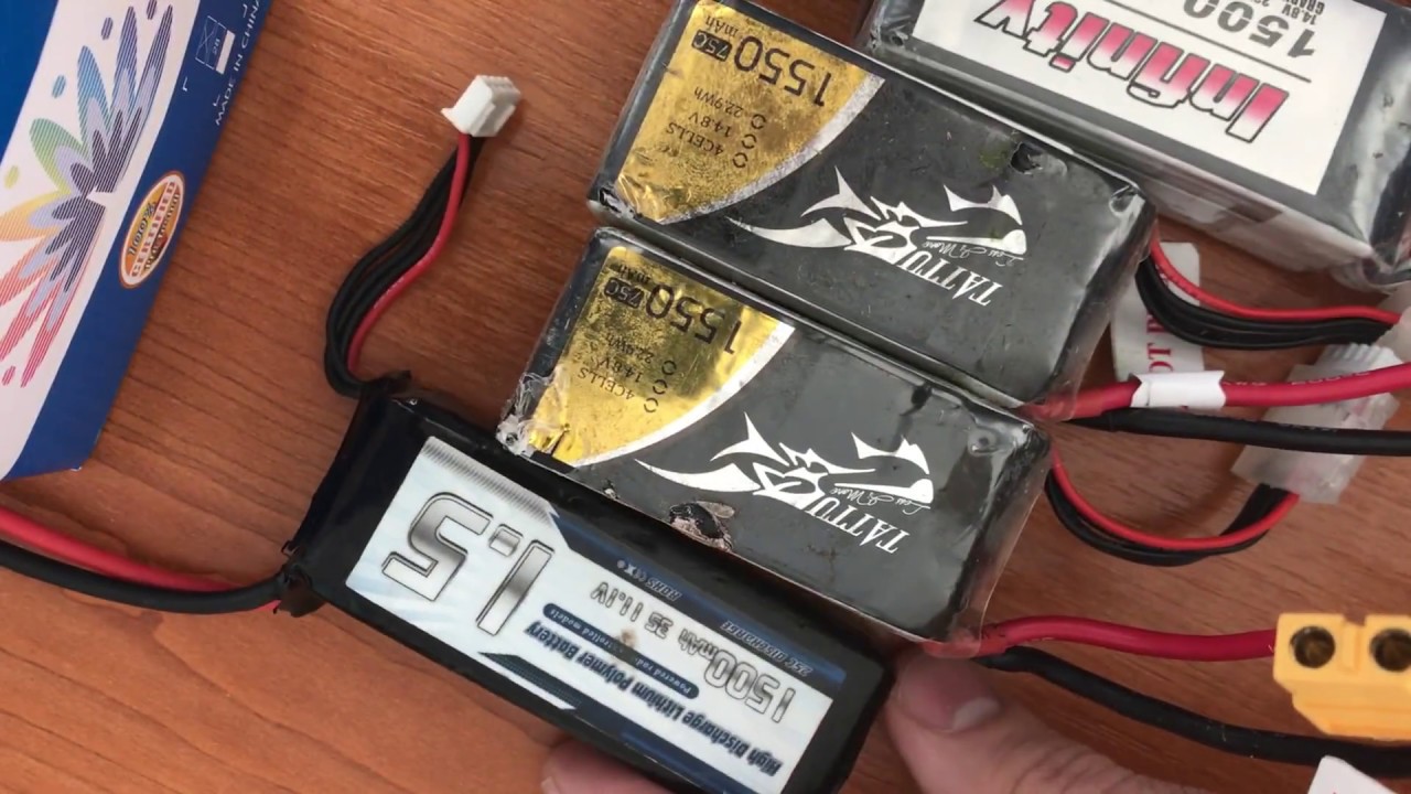 Lipo test after flying session: Tattu/ Infinity Graphene / Eachine