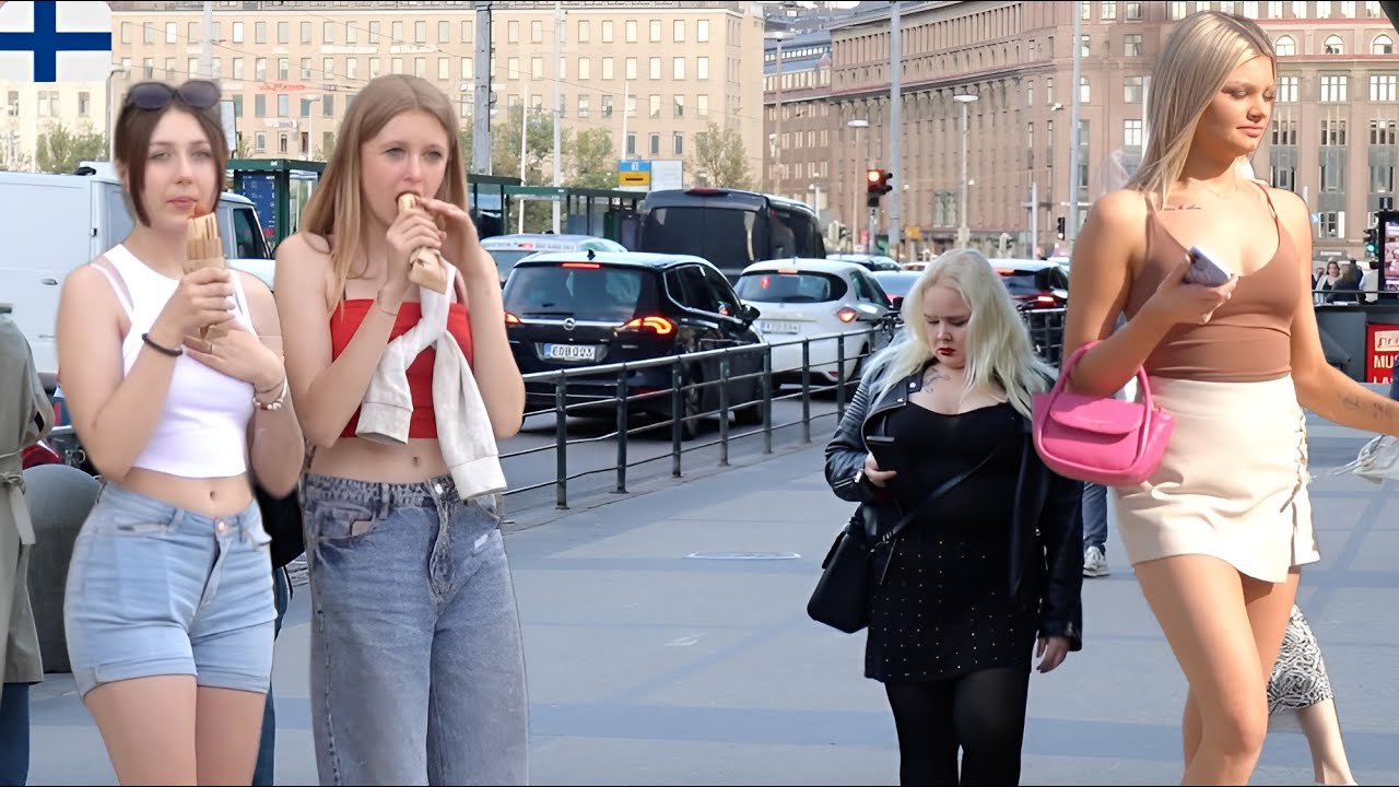 ❌ Жаркий день Жизнь в Финляндии Пешая прогулка по Хельсинки🇫🇮