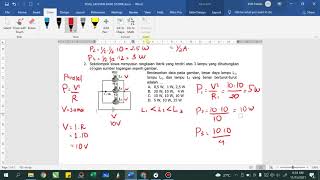 LATIHAN SOAL DAYA LISTRIK PADA RANGKAIAN SERI DAN PARALEL