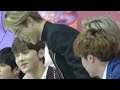 200105 BTS Jimin interaction with Nuest Minhyun & Astro Eunwoo at GDA