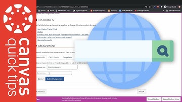 How to submit a website URL assignment in Canvas | Canvas Quick Tips