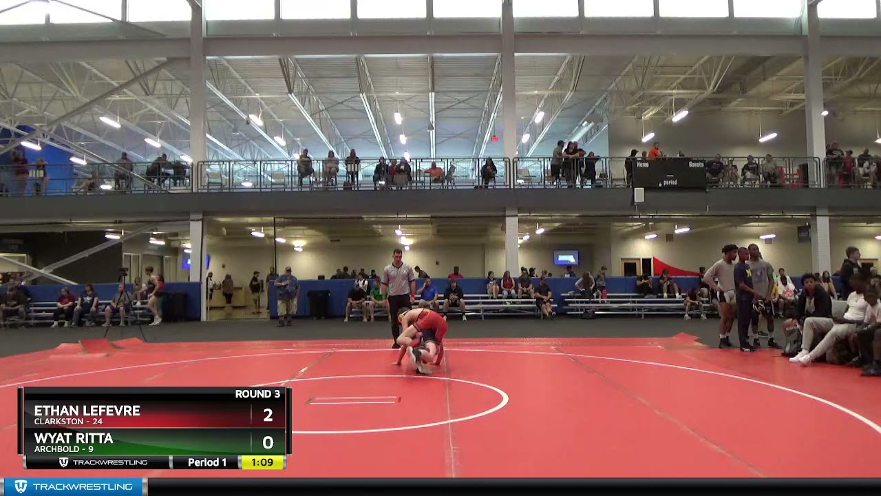 Wyatt Ritta Ethan Lefevre Clarkston vs Wyatt Ritta Archbold 2021 OAC Duals - YouTube