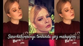 Sarı & Kahverengi Tonlarda Göz Makyajı