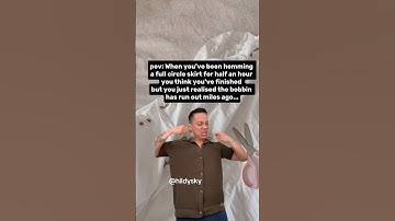 When you realise the bobbin has run out #sewingfun #sewinglove #sewingprojects #sewingideas #sew