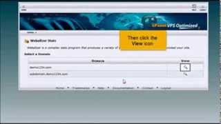 Viewing your website statistics in cPanel