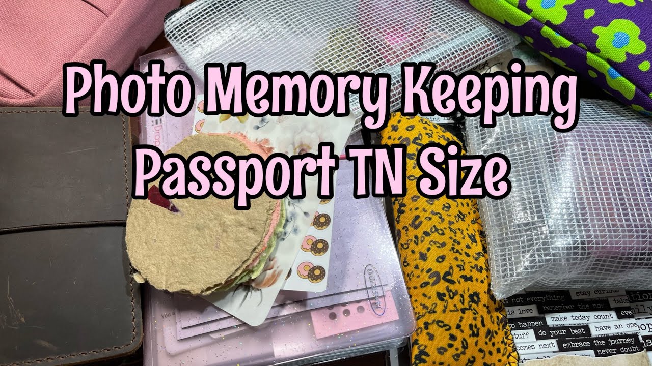 Photo Memory Keeping Set Up | Passport TN Size