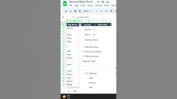 Easily remove blank rows in Google sheet🤫🤫🔥#shorts #excel
