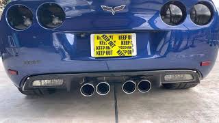 シボレー コルベット Corvette C6 Z06 LS7 エンジン始動時 Borla