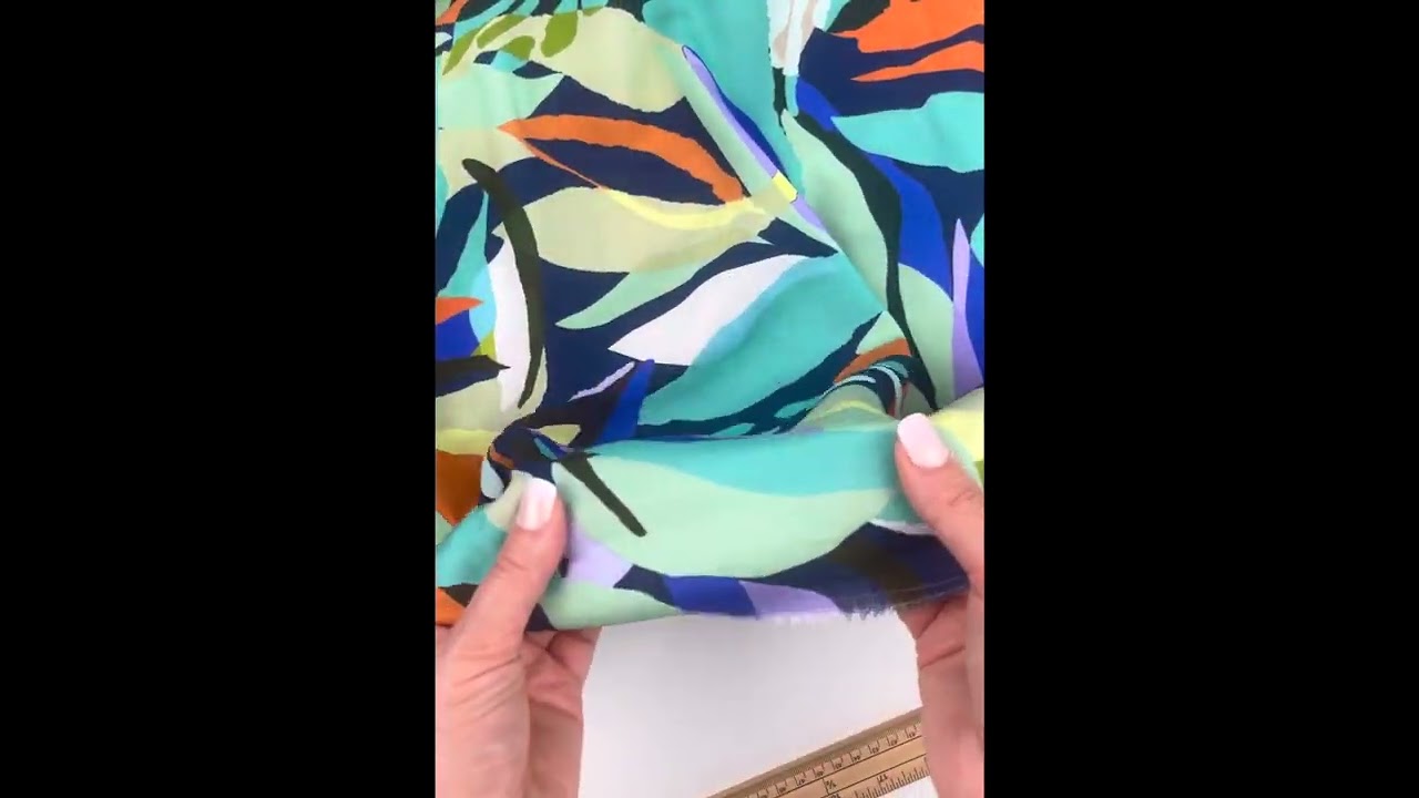 New Minerva Exclusive viscose challis dressmaking fabric - Introducing Living Stream