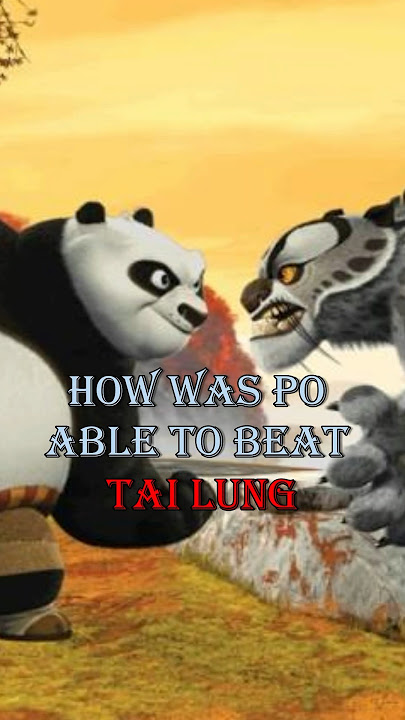 How did Po beat Tai Lung.