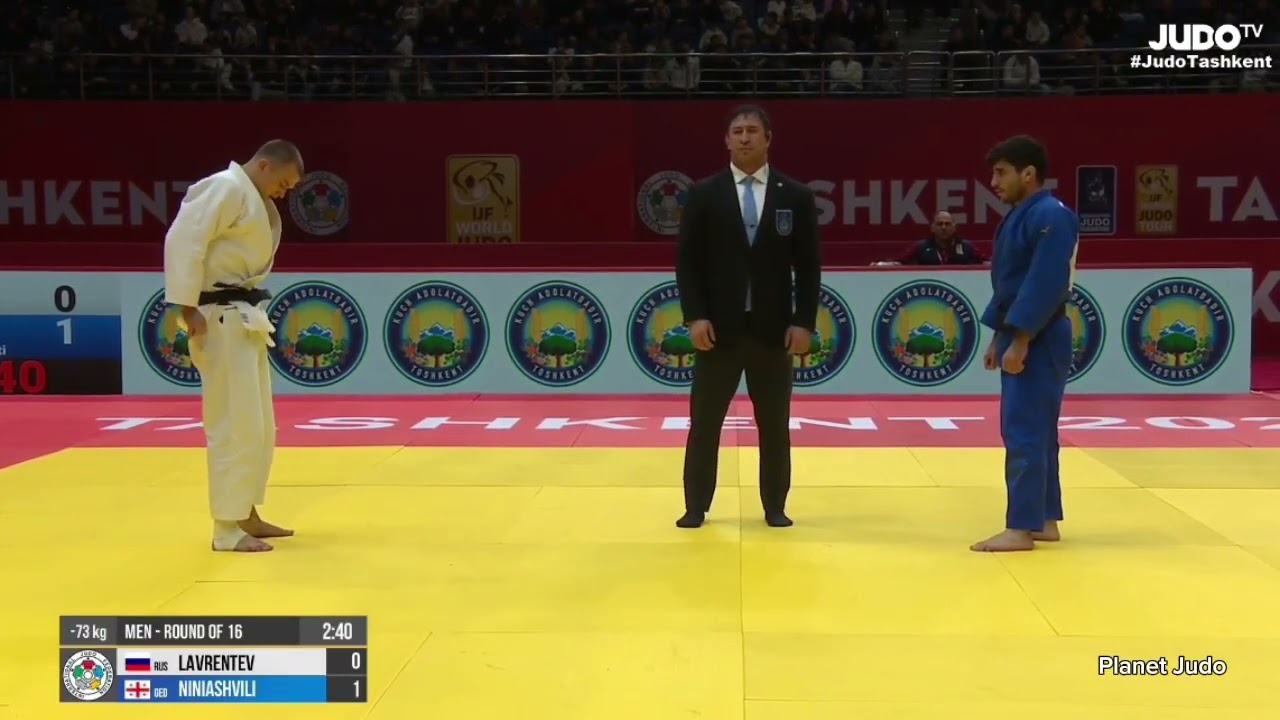 Данил ЛАВРЕНТЬЕВ 🇷🇺🆚️ Баграти НИНИАШВИЛИ 🇬🇪 | 1/8 финала/-73кг | Большой Шлем Ташкент 2026