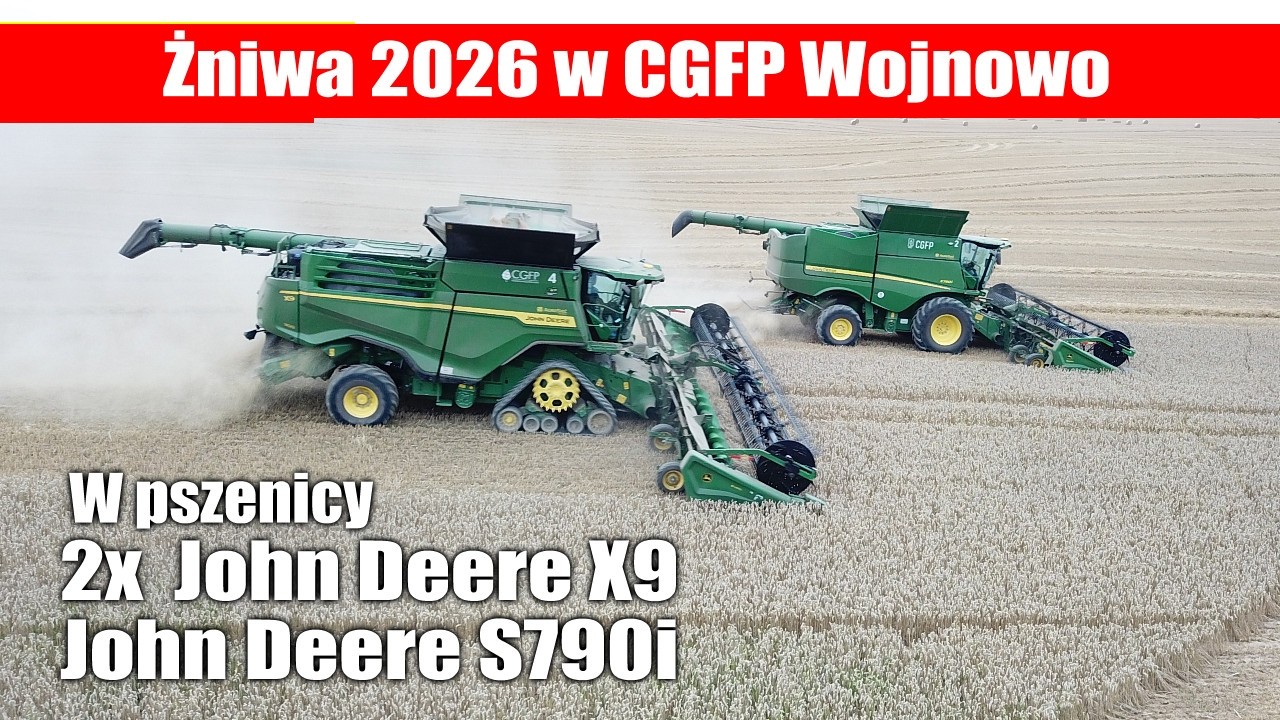 Żniwa 2026 w CGFP Wojnowo w pszenicy 2x John Deere X9 1100 i John Deere S790i maxresdefault Żniwa 2026 w CGFP Wojnowo w pszenicy 2x John Deere X9 1100 i John Deere S790i