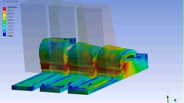 Ansys Workbench explicit dynamics AlSi 1045 with various chip face angle and chip step example 2