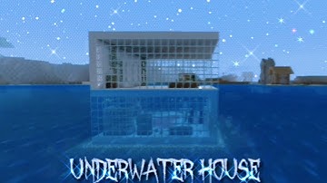 How to build a modern underwater house in Minecraft?#minecrafttutorial