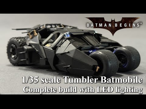 1/35 SCALE MODEL KIT BATMOBILE (BATMAN BEGINS Ver.) video
