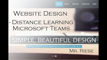 Web Design Distance Learning | Microsoft Teams Assignments