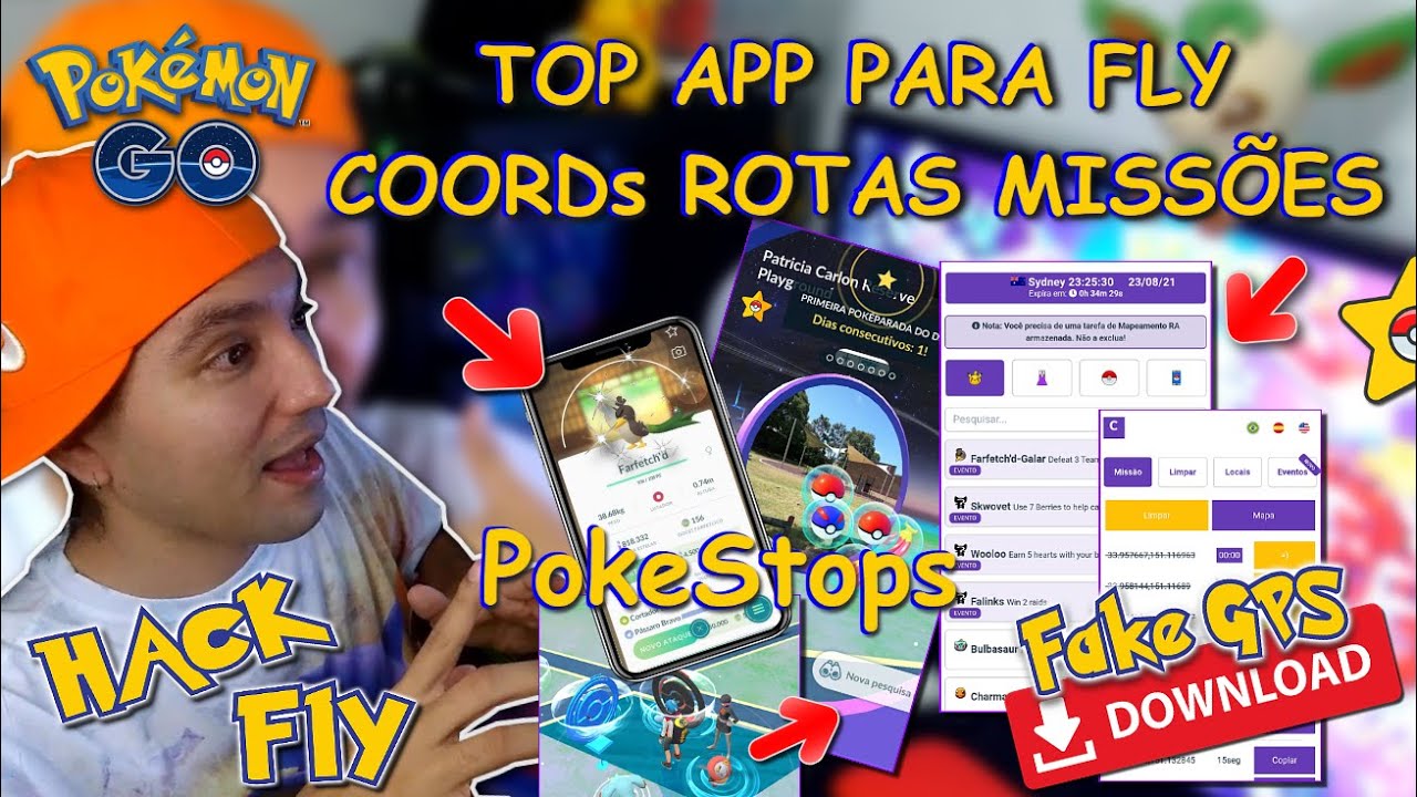 TOP 10 AS MELHORES COORDENADAS PARA JOGAR POKEMON GO FLY FAKEGPS  FUNCIONANDO TODOS ANDROID SEM ERRO 