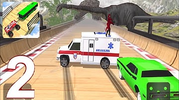 Double Impossible Mega Ramp Ambulance Vehicle Unlocked - Gameplay Walkthrough Part 1 (Android/iOS)