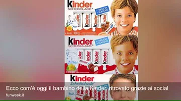 Quanti anni ha adesso il bambino della Kinder?