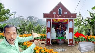 Thermocol Pandal Design For Saraswati Puja Simple Pandal Kaise Banaen