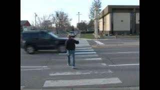 Some drivers found out the hard way why it's important to stop for pedestrians.
