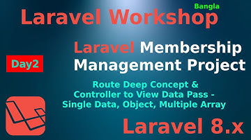 #2   Laravel Project Bangla - Laravel Membership Management Day 2  Route and MVC Pattern of Laravel
