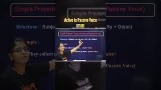 ⚡ Active to Passive Voice Part 2 | Simple Present Tense Made Easy! 📚 | By Bhargavi Ma'am #shorts