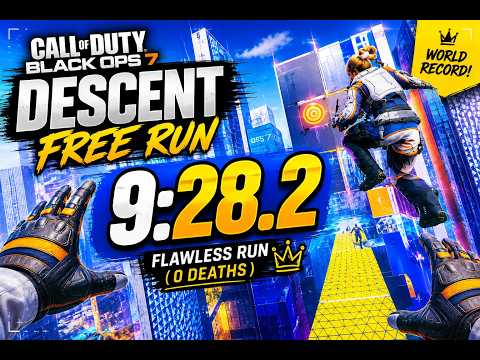 Black Ops 7 Freerun: Descent [New Map] - FLAWLESS WORLD RECORD!!! (9:28.2)