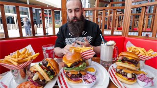 THE TRIPLE TGI FRIDAY'S WARRIOR BURGER CHALLENGE | The Chronicles of Beard Ep.62