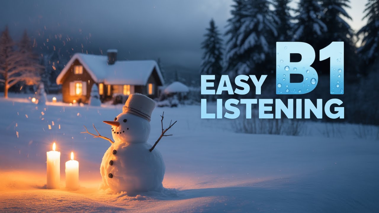 Easy B1 English Listening Practice Video - A Christmas Story.