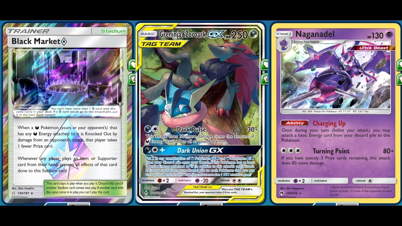 Greninja Zoroark Gx Deck From Unbroken Bonds Easy 2 Energy Combo