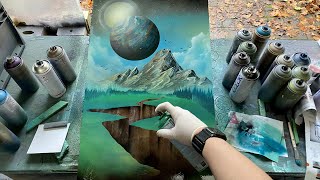 Valley of Rift  SPRAY PAINT ART By Skech