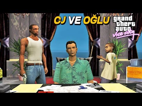 CJ VE OĞLU GTA VICE CITY 'DE TOMMY İLE BULUŞTU ! GTA SAN ANDREAS MOD