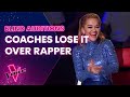 The Blind Auditions: Coaches lose it over impromptu rap