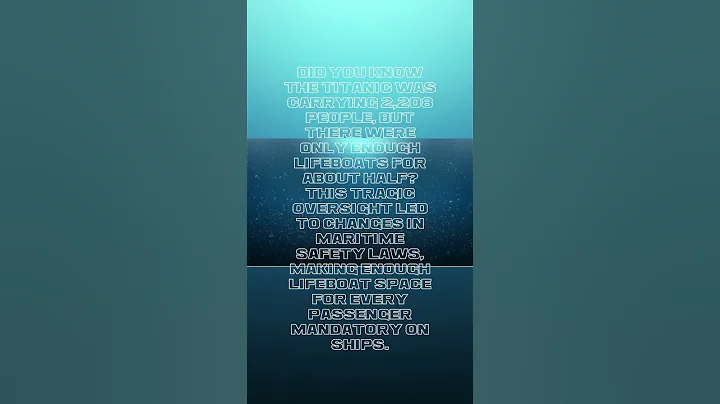 Did you know this about the Titanic?? #facts #titanic