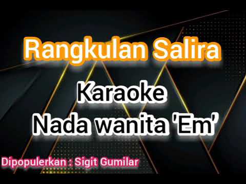 Rangkulan Salira ( karaoke ) | nada wanita Em | nada cewe | rampak kendang | koplo