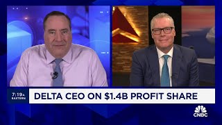 Delta Air Lines CEO Ed Bastian on $1.4B profit sharing, travel demand outlook
