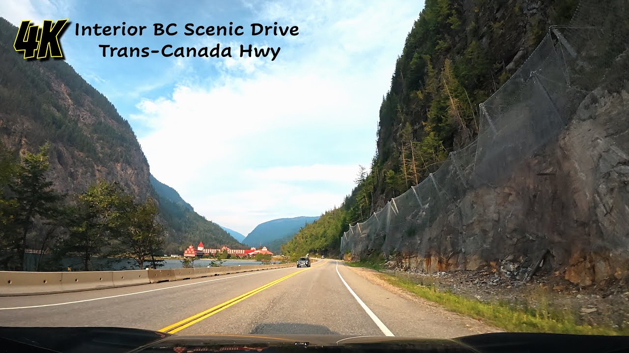 Trans-Canada Hwy - 4K Scenic Drive - Salmon Arm to Revelstoke, BC