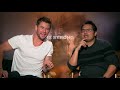 12 Strong: Chris Hemsworth & Michael Pena Official Movie Interview | ScreenSlam