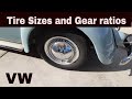 VW Bug Tire sizes and gear ratios transmission stuff