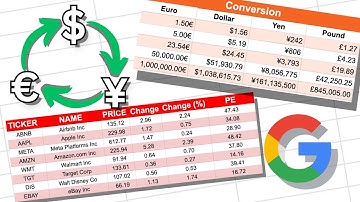 How To Use GOOGLEFINANCE Function in Google Sheets