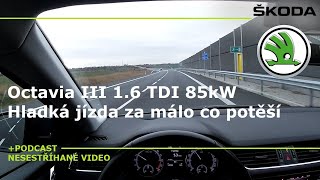 Záznam z jízdy: Test spotřeby Škoda Octavia III Facelift 1.6 TDI 85kW Téměř lehkou nohou po okresce