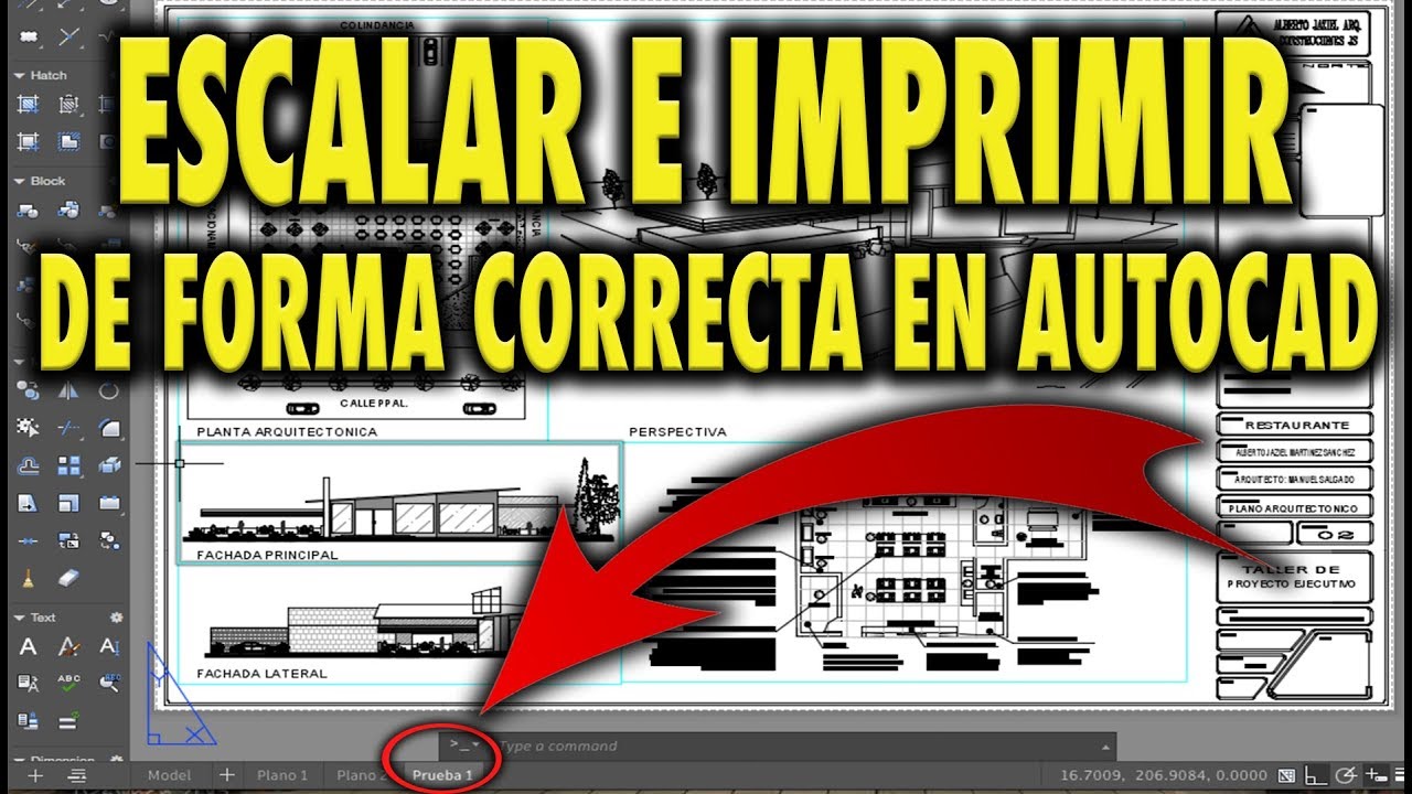 ESCALAR e IMPRIMIR de forma correcta en AutoCAD - YouTube