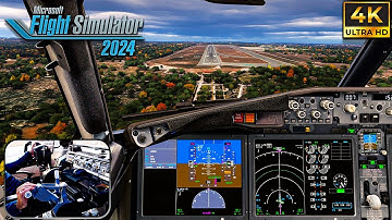 Microsoft Flight Simulator 2024 | INSANE Visual Approach into Menorca! | iFly 737 MAX | 4K Realism