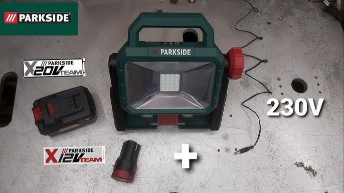Parkside Cordless LED Worklight PLSA 20 Li A1 LOOKS GREAT!!! - YouTube