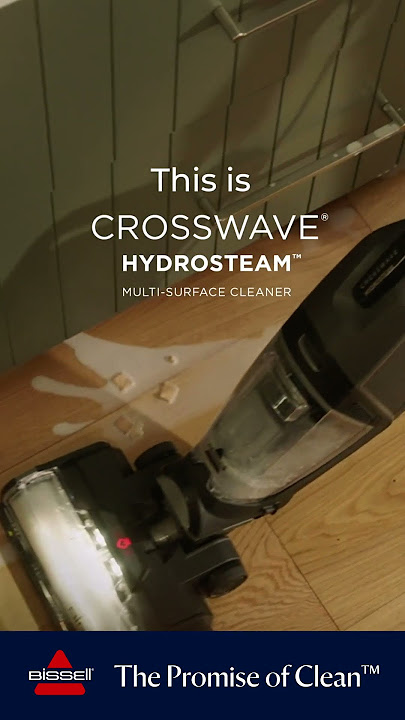 #addressthemess with the BISSELL CrossWave HydroSteam